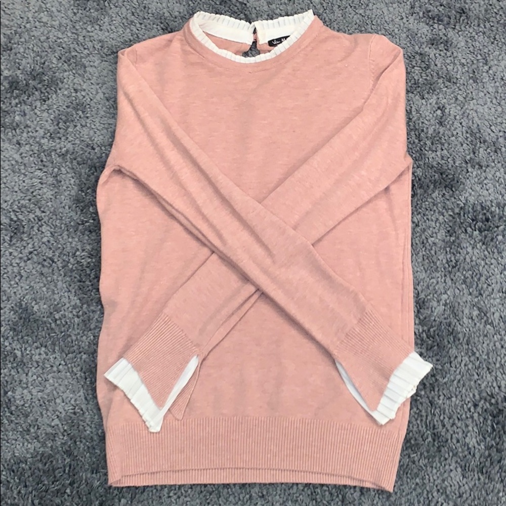 Blush pink lightweight sweater